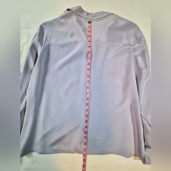 ​REPURPOSE PROJECT: Talbots Petite 96% Silk Stretch Blouse - 16P - Picture 7 of 10